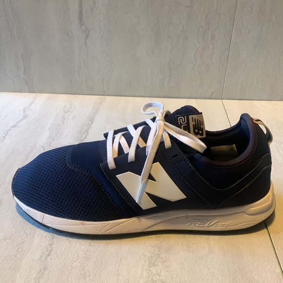 New Balance 247 Navy White Running Athletic Shoes Sneakers Men\'s 8.5D Walking main image 6